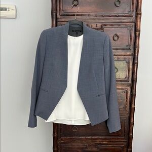 Theory Gray/Blue Blazer